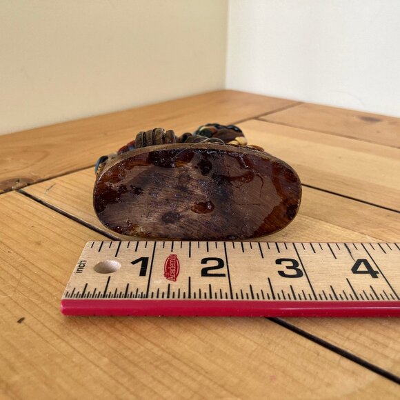 JART Embracing Couple Abstract Face Sculpture Cutout Silhouette Ethnic Tribal - Picture 9 of 10